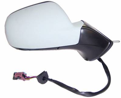 Rétroviseur droit électrique degivrant avec sonde rabattable avec mémoire à peindre pour PEUGEOT 407 de 2004 à 2011, Neuf