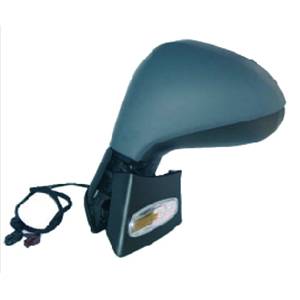 Rétroviseur gauche électrique degivrant avec indicateur direction rabattable à peindre pour PEUGEOT 207 de 2006 à 2009, Neuf