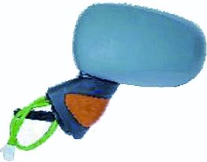 Rétroviseur gauche asphérique électrique degivrant avec indicateur direction orange à peindre 7 épingle pour RENAULT MODUS de 2004 à 2008, Neuf