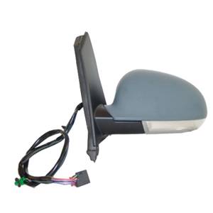 Rétroviseur gauche asphérique électrique degivrant avec indicateur direction à peindre pour VOLKSWAGEN GOLF V PLUS de 2005 à 2009, Neuf