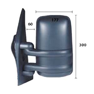 Rétroviseur gauche manuel bras court 60-300* 177 pour RENAULT MASTER de 1998 à 2002, Neuf