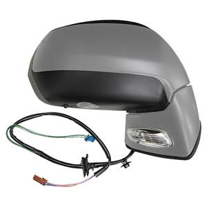 Rétroviseur droit électrique degivrant avec indicateur direction avec feu de courtoisie avec sonde à peindre avec base noire 9 épingle pour CITROEN C4 PICASSO de 2006 à 2010, Neuf