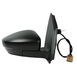 Rétroviseur droit mécanique avec indicateur direction avec connecteur carré pour VOLKSWAGEN POLO de 2009 à 2014, Neuf