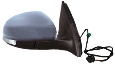 Rétroviseur droit électrique degivrant rabattable avec indicateur direction à peindre pour VOLKSWAGEN TIGUAN de 2007 à 2011, Neuf