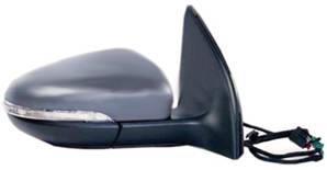 Rétroviseur droit électrique degivrant avec indicateur direction avec feu de courtoisie rabattable avec mémoire à peindre modèle 13 épingle pour VOLKSWAGEN GOLF VI de 2008 à 2012, Neuf