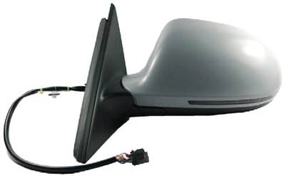 Rétroviseur gauche asphérique électrique degivrant avec indicateur direction avec mémoire rabattable à peindre 16 épingle avec lane assist modèle 11/07>6/09 pour AUDI A4 de 2007 à 2011, Neuf