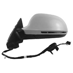 Rétroviseur gauche asphérique électrique degivrant avec indicateur direction rabattable à peindre 10 épingle modèle 5 porte 7/08>4/10 pour AUDI A3 RY de 2008 à 2012, Neuf