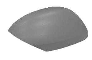 Coque de rétroviseur droite avec prédisp. indicateur direction à peindre pour MAZDA 2 de 2007 à 2014,