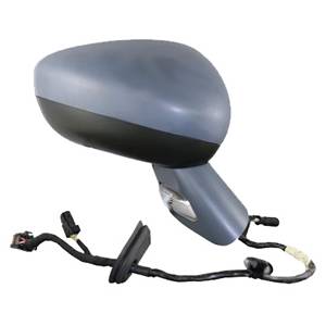 Rétroviseur droit électrique degivrant avec indicateur direction avec sonde à peindre 7 épingle avec base chromé pour CITROEN C3 de 2009 à 2013, Neuf