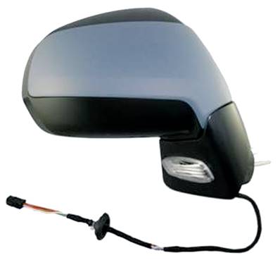 Rétroviseur droit électrique degivrant avec indicateur direction avec feu de courtoisie avec sonde rabattable à peindre 11 épingle pour PEUGEOT 3008 de 2009 à 2013, Neuf