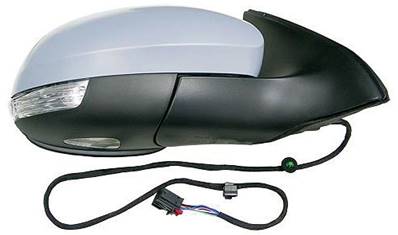 Rétroviseur droit électrique degivrant avec mémoire rabattable avec indicateur direction avec feu de courtoisie à peindre pour VOLKSWAGEN TIGUAN de 2007 à 2011, Neuf