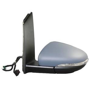 Rétroviseur gauche asphérique électrique degivrant avec indicateur direction à peindre (5 pin) pour VOLKSWAGEN TOURAN de 2010 à 2015, Neuf