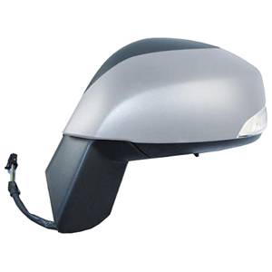 Rétroviseur gauche asphérique électrique degivrant avec indicateur direction avec sonde à peindre 9 épingle pour RENAULT SCENIC de 2009 à 2011, Neuf