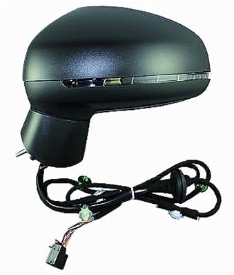 Rétroviseur gauche asphérique électrique degivrant avec indicateur direction à peindre 6 épingle pour AUDI A1 de 2010 à 2014, Neuf