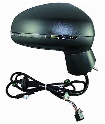 Rétroviseur droit électrique degivrant avec indicateur direction rabattable à peindre 8 épingle pour AUDI A1 de 2010 à 2014, Neuf