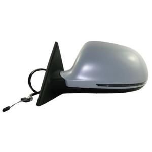 Rétroviseur gauche asphérique électrique degivrant rabattable avec indicateur direction avec lane assist à peindre 12 épingle pour AUDI A5 de 2007 à 2011, Neuf