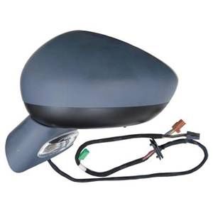 Rétroviseur gauche asphérique électrique degivrant avec indicateur direction avec mémoire rabattable à peindre 15 épingle modèle 9/09>10/10 pour CITROEN C4 de 2008 à 2010, Neuf