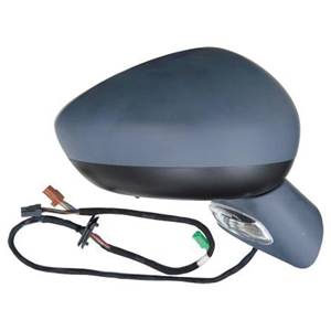 Rétroviseur droit électrique degivrant avec indicateur direction avec mémoire rabattable avec sonde à peindre 16 épingle modèle 9/09>10/10 pour CITROEN C4 de 2008 à 2010, Neuf