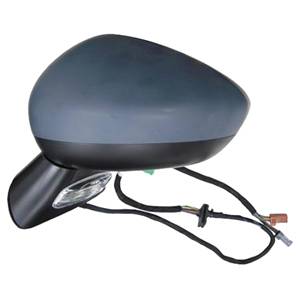 Rétroviseur gauche asphérique électrique degivrant avec indicateur direction avec mémoire rabattable à peindre 15 épingle modèle 9/09>10/10 pour CITROEN C4 de 2008 à 2010, Neuf