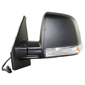Rétroviseur gauche électrique degivrant noir avec indicateur direction 6 épingle modèle combi/panoramique pour FIAT DOBLO de 2010 à 2014, Neuf