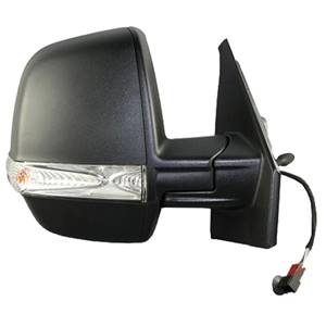 Rétroviseur droit mécanique noir avec indicateur direction modèle cargaison pour FIAT DOBLO de 2010 à 2014, Neuf