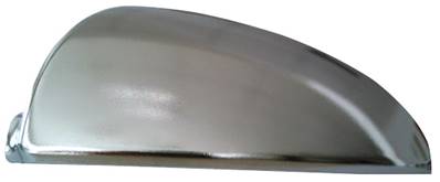 Coque de rétroviseur gauche chromé effet satiné pour SMART FORTWO de 2007 à 2011,