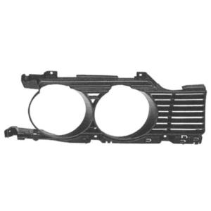 Grille latéral avec cercle phare droite modèle 1/88>3/94 pour BMW SERIE 5 E34 de 1988 à 1995, Neuve
