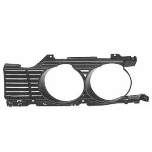 Grille latéral avec cercle phare gauche modèle 1/88>3/94 pour BMW SERIE 5 E34 de 1988 à 1995, Neuve