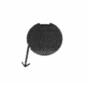 Bouchon cache crochet remorquage pare-chocs avant à peindre modèle 3 porte pour FIAT PUNTO de 1999 à 2003, Neuf