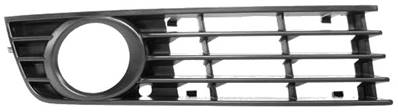 Grille latéral droite avec trou antibrouillard pare-chocs avant ouvert modèle changement autom. pour AUDI A4 de 2000 à 2004, Neuve