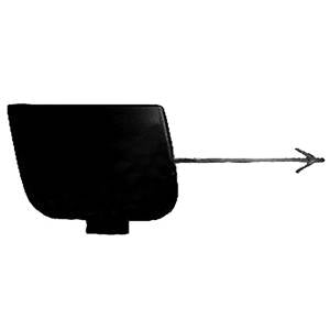 Bouchon cache crochet remorquage pare-chocs avant pour AUDI A3 - 3 PORTE de 2003 à 2008, Neuf