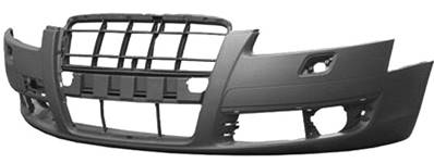 Pare-chocs avant avec lave phare à peindre pour AUDI A6 de 2004 à 2008, Neuf