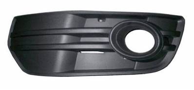 Grille latéral gauche avec trou antibrouillard noire gaufrée pour AUDI Q5 de 2008 à 2012, Neuve