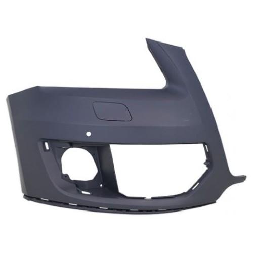 Crosse avant droite avec trou antibrouillard avec lave phare avec trous radars stationnement à peindre pour AUDI Q5 de 2008 à 2012, Neuve