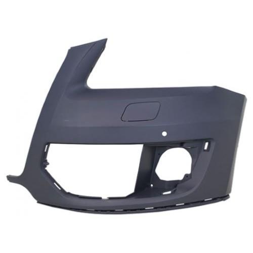 Crosse avant gauche avec trou antibrouillard avec lave phare avec trous radars stationnement à peindre pour AUDI Q5 de 2008 à 2012, Neuve