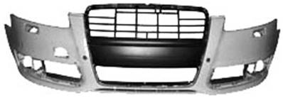 Pare-chocs avant avec trou antibrouillard avec lave phare avec trous radars stationnement à peindre pour AUDI A6 de 2008 à 2011, Neuf