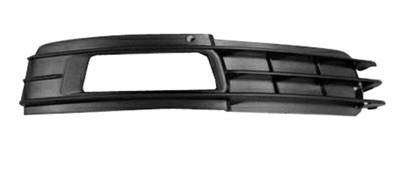 Grille latéral droite avec trou antibrouillard noire pour AUDI A6 de 2008 à 2011, Neuve
