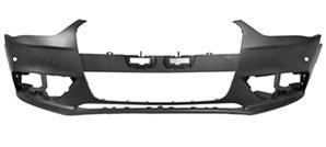 Pare-chocs avant avec 2 capteurs stationnement à peindre pour AUDI A4 RY de 2012 à 2015, Neuf