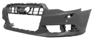 Pare-chocs avant avec lave phare avec trous radars stationnement à peindre pour AUDI A6 de 2011 à 2014, Neuf