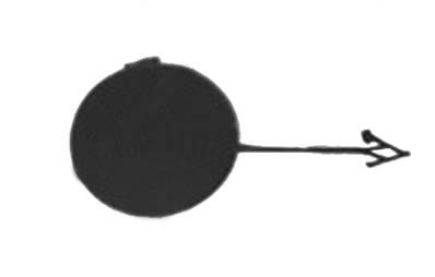 Bouchon cache crochet remorquage avant à peindre pour AUDI A6 de 2011 à 2014, Neuf