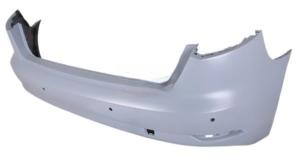 Pare-chocs arrière avec trous radars parking+supports avec cache crochet à peindre modèle 5 porte pour AUDI A3 RY depuis 2016, Neuf