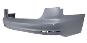 Pare-chocs arrière à peindre avec cache crochet avec trous radars parking+supports modèle 4 porte pour AUDI A6 depuis 2019, Neuf