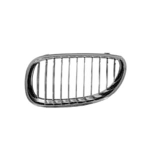 Bouclier grille gauche noire chromé pour BMW SERIE 5 E60 E61 de 2003 à 2007, Neuf