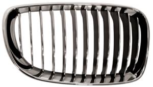 Bouclier grille latéral droit chrome/chrome/noir pour BMW SERIE 1 E87 RY de 2007 à 2011, Neuf