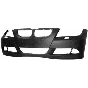 Pare-chocs avant avec lave phare à peindre pour BMW SERIE 3 E90-E91 de 2005 à 2008, Neuf