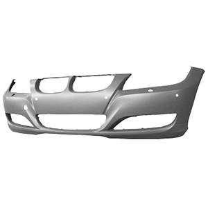Pare-chocs avant avec lave phare avec trous radars stationnement à peindre pour BMW SERIE 3 E90-E91 RY de 2008 à 2012, Neuf