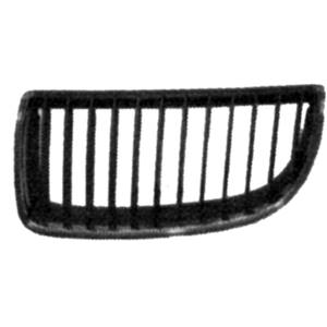 Bouclier grille gauche noir avec profils chromées pour BMW SERIE 3 E90-E91 de 2005 à 2008, Neuf