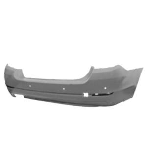 Pare-chocs arrière avec trous radars stationnement avec échappement simple à gauche à peindre modèle berline pour BMW SERIE 5 F10 de 2010 à 2013, Neuf