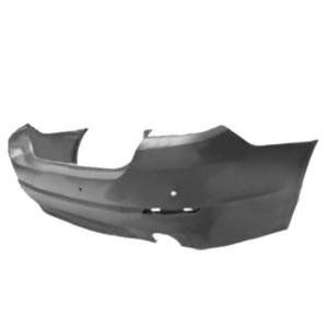 Pare-chocs arrière avec trous radars parking+supports avec échappement double à droit et gauche à peindre modèle berline pour BMW SERIE 5 F10 de 2010 à 2013, Neuf