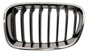 Bouclier grille gauche chromée noir modèle sport pour BMW SERIE 1 F20 de 2011 à 2015, Neuf
